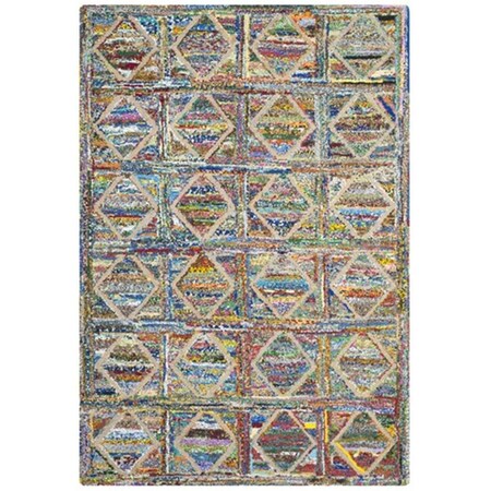 Safavieh Nantucket Hand Tufted Rectangle Rug- Multi- 5 x 8 ft. NAN440A-5